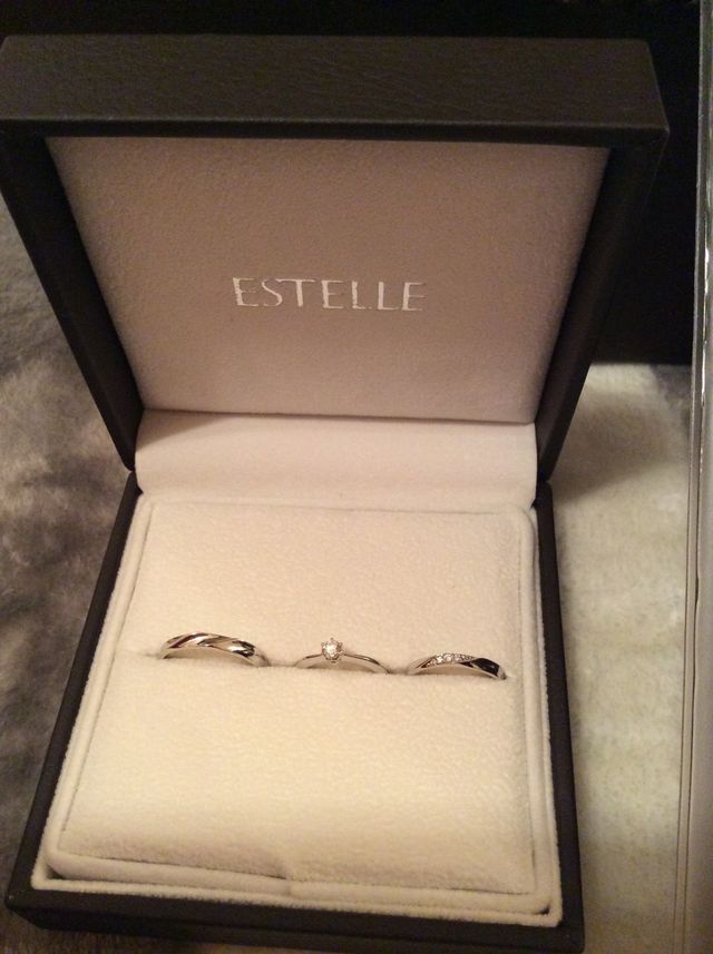 婚約結婚指輪のセットのプラチナ指輪