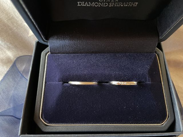 銀座ダイヤモンドシライシ
ブーケのペアです。