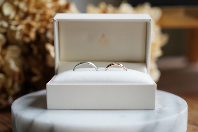 お互い作り合ったので世界でたった一つの結婚指輪になりました！