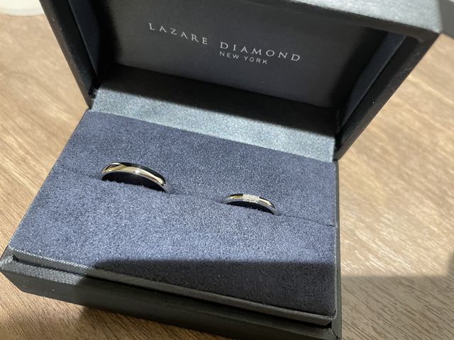 3せきのダイヤモンドの輝きが美しいです