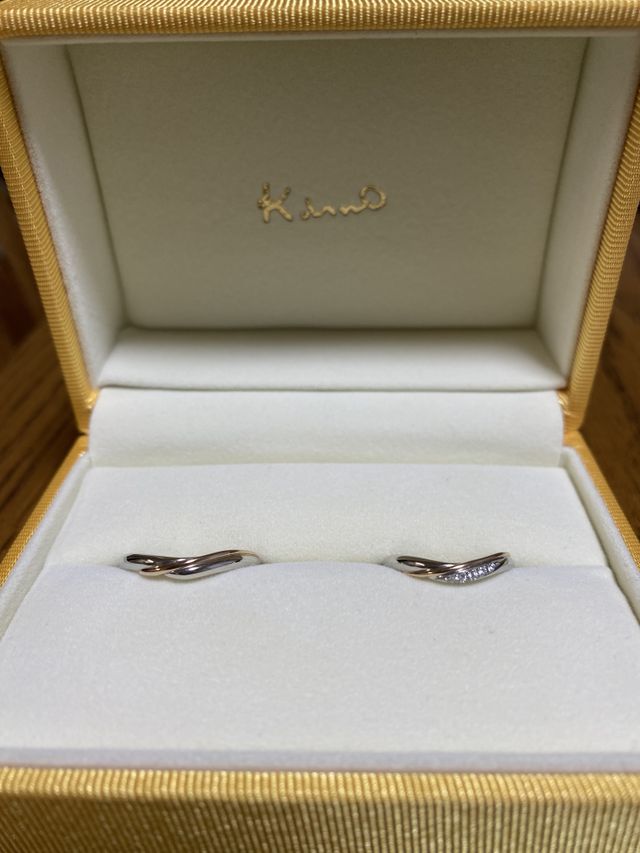 2人の大切な大切な結婚指輪です