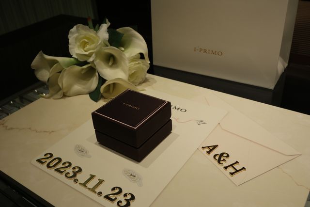 お店側で素敵な演出をしてくださいました。