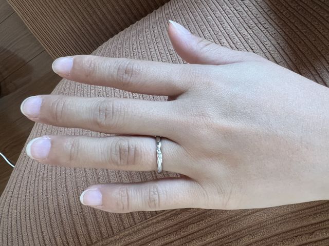 購入した妻の指輪です