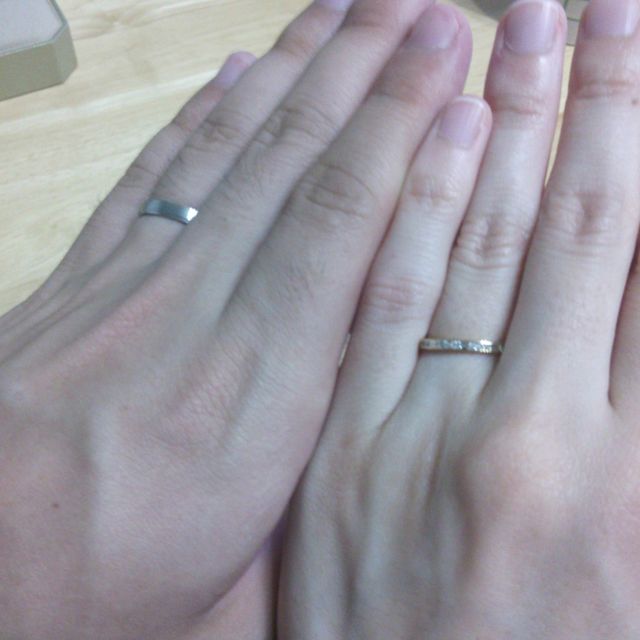 旦那と別のブランドですが似たデザインを紹介してもらえました