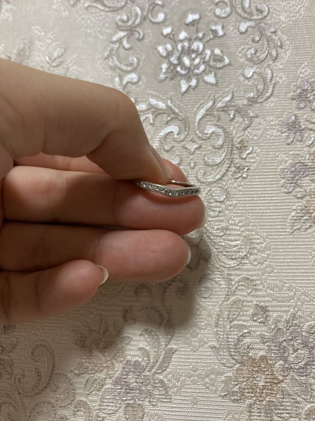 ハーフエタニティでかわいいです！