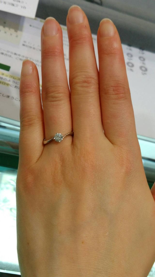 エンゲージリングの試着