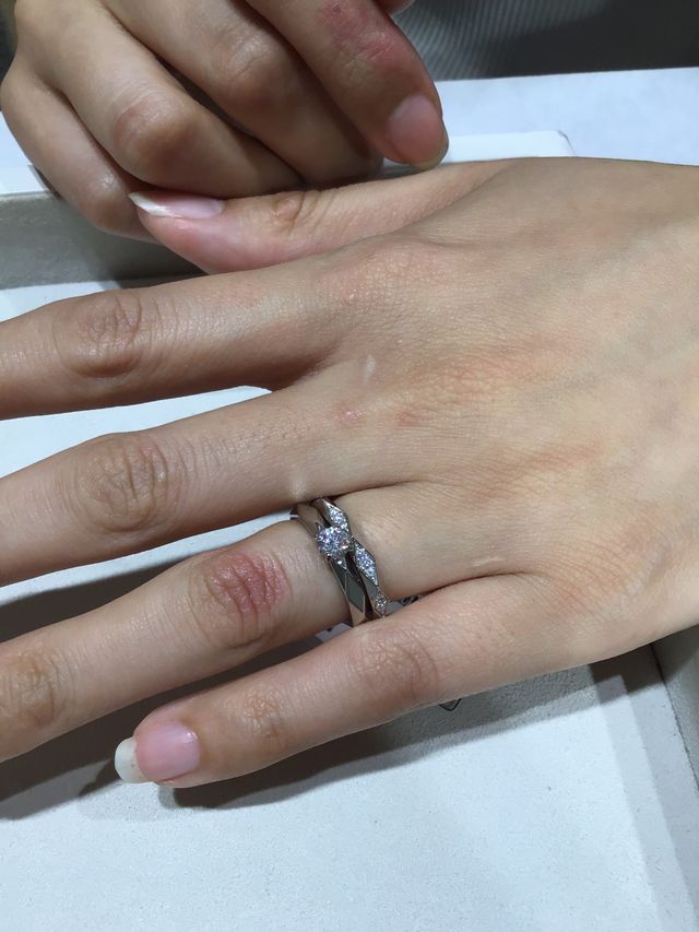 ファセットソリティアリング＋ファセット2.8mm