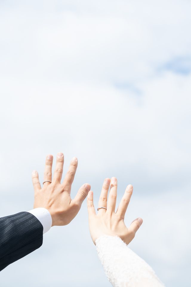 フォトウェディングの際に撮ってもらった写真です!