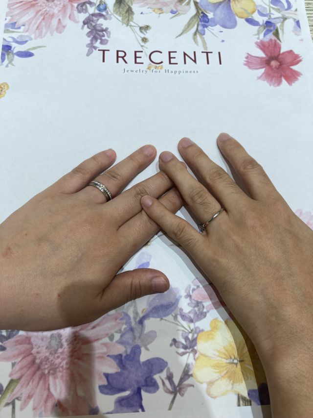 婚約指輪と結婚指輪を買いました