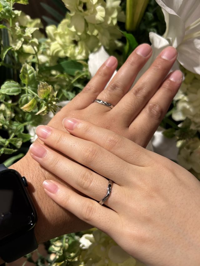 指輪の着け心地もとても良いです。