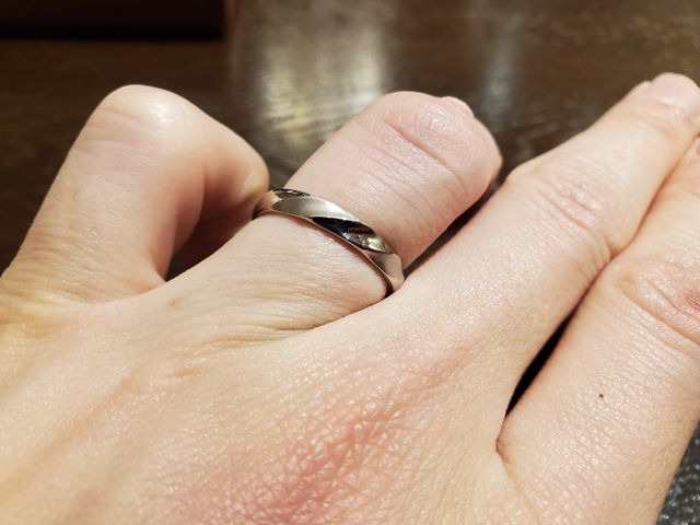 えぐり加工とつや消し加工を入れていただきました。