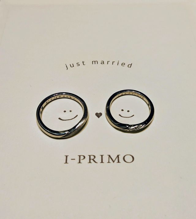 指輪の受け取りの際に撮影したものです。