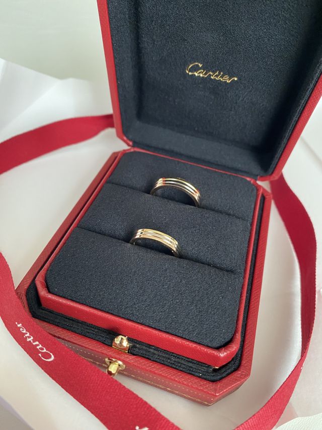 夫: 幅4.8mm、17号
妻: 幅3.5mm、8号