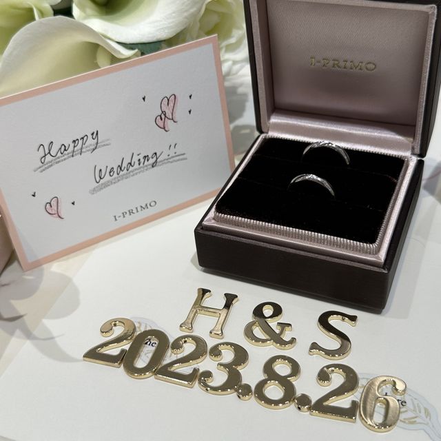 指輪の受け取りに行きました！