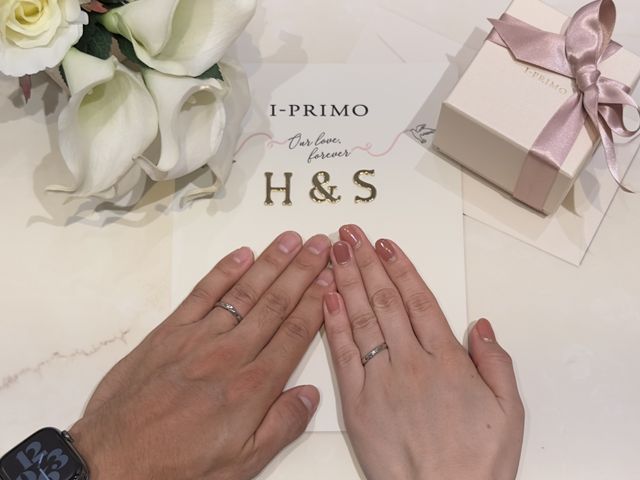 指輪の受け取りに行きました！