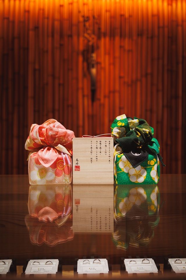 お店の壁は京都の竹が使われてた素敵でした！