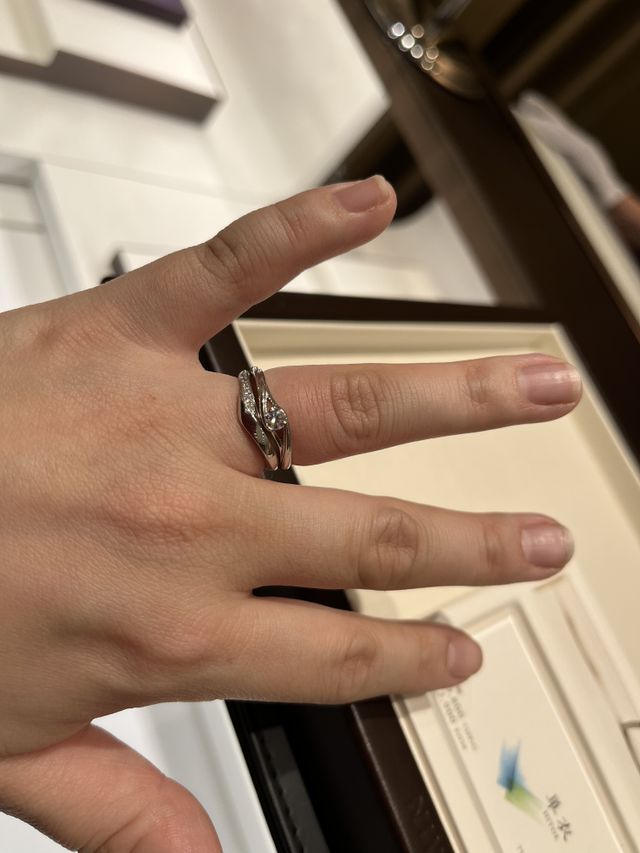 セットリングではありませんが、単衣と合わせて試着しました。