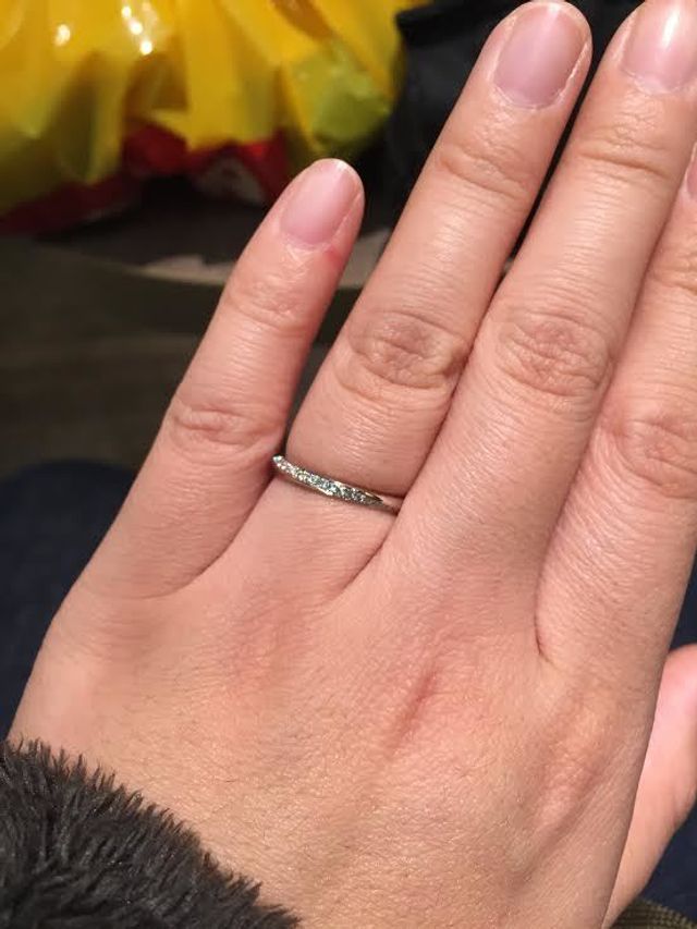 購入後、装着時の写真