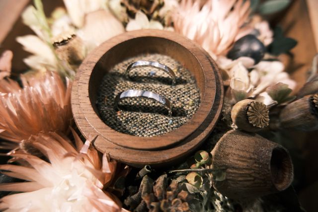 手作りで作った結婚指輪。
好きなデザインに出来るから大満足。