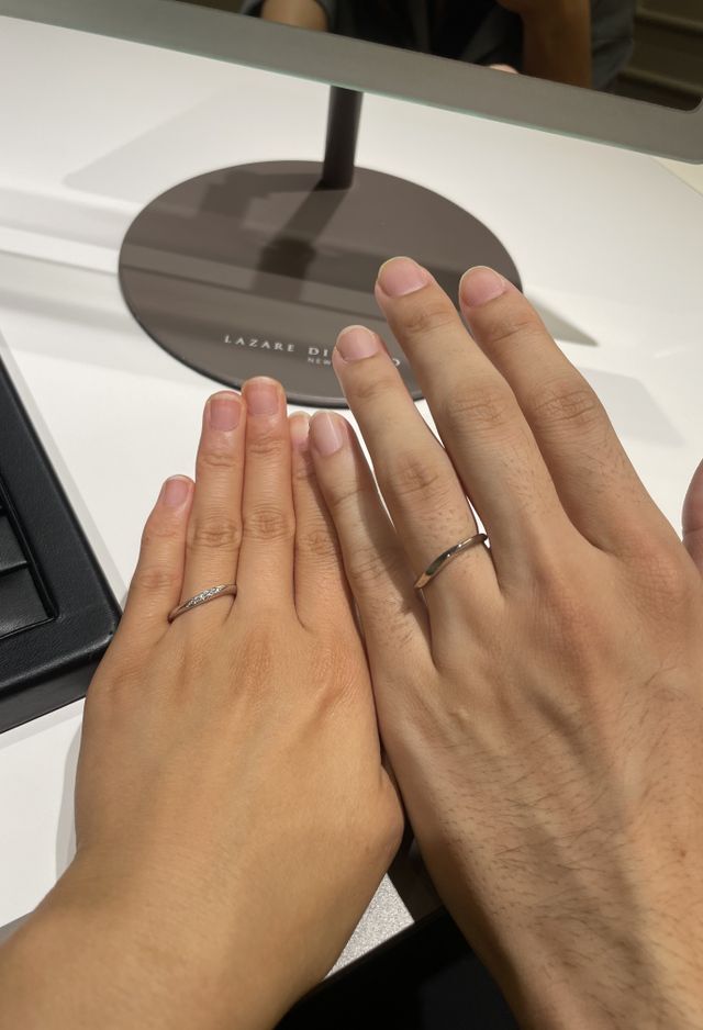 角度を変えた写真です。つけ心地がとても良かったです。