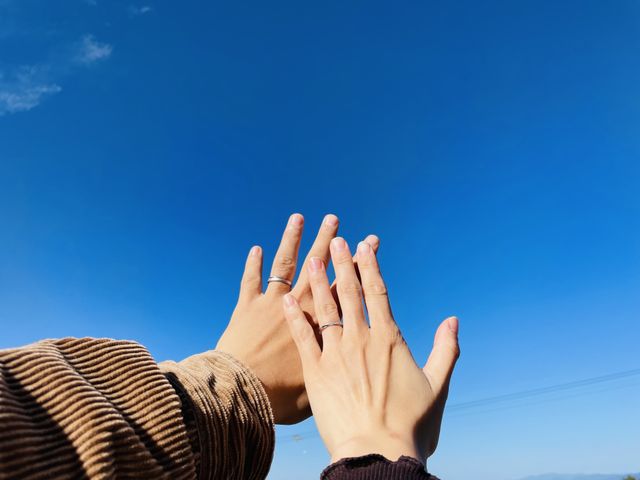 結婚指輪のみです
シンプルだけど少しキラキラで可愛い♡