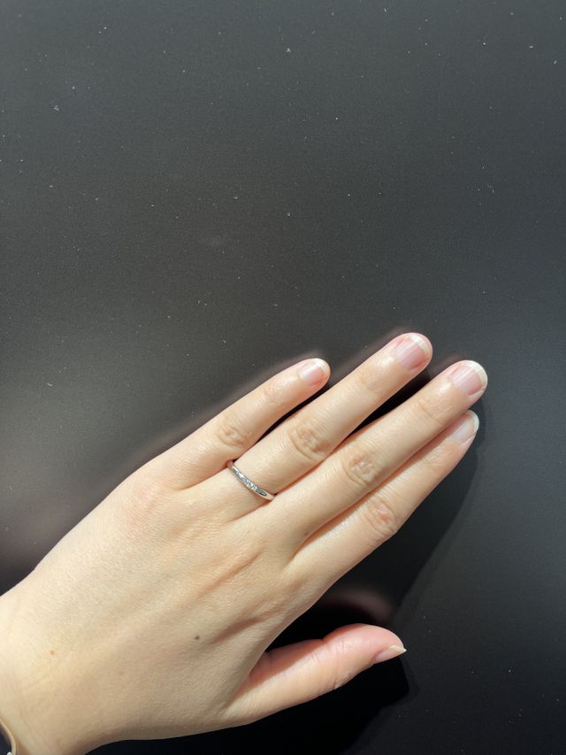 シンプルだけど輝きが綺麗でした。