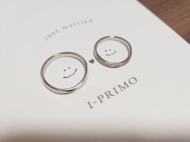 私たちの結婚指輪です。