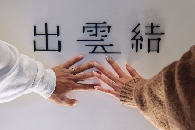 お店の前で店員さんがカメラで撮ってくださります。