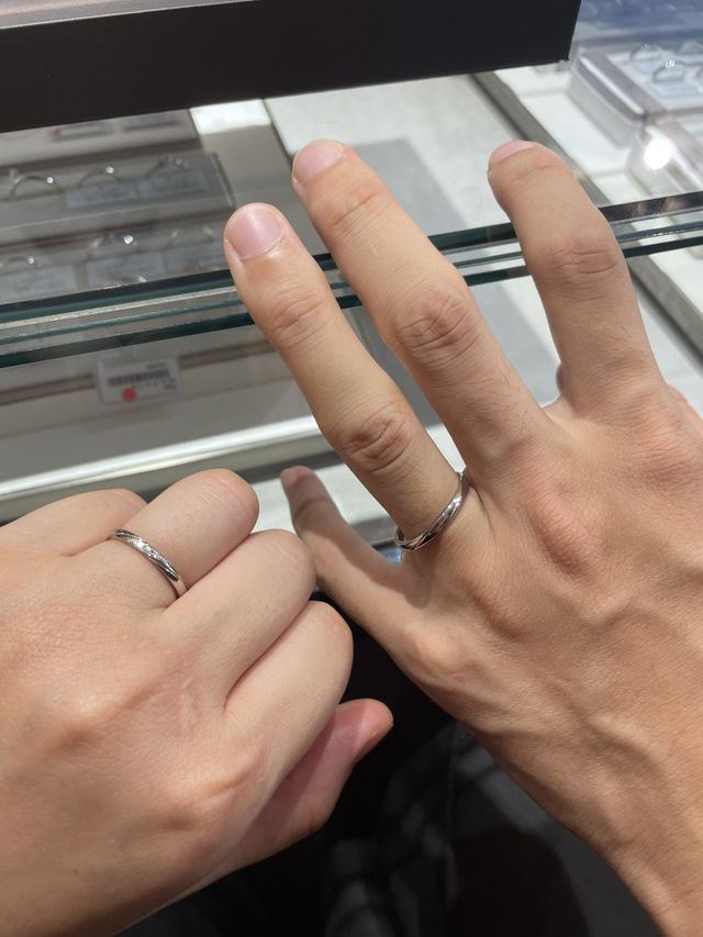 いろいろ試着して、決めました。