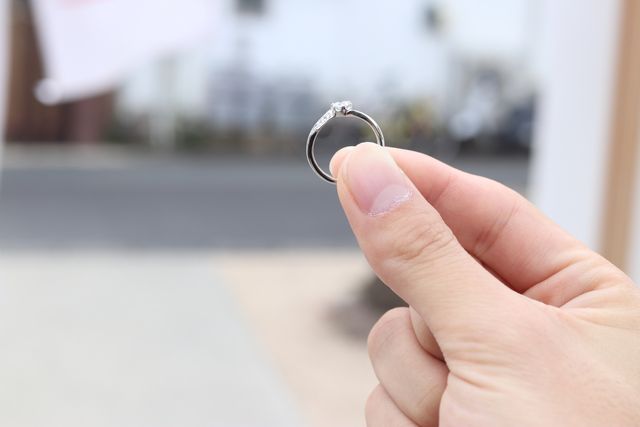 素敵な婚約指輪です