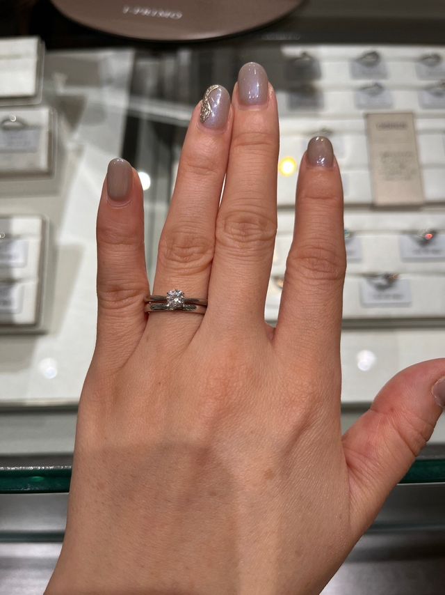 結婚指輪との重ね付け