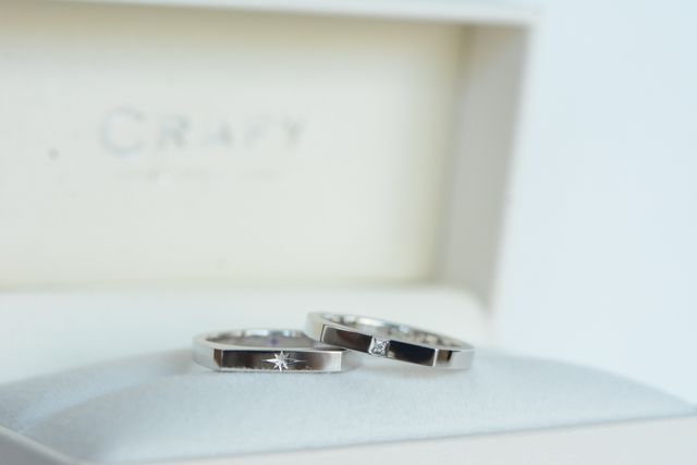 2人でビビッときた形の指輪