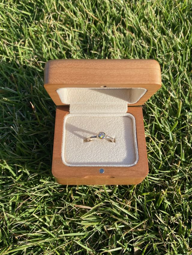 Boxは追加料金でwoodのものをお願いしました。