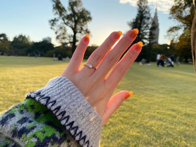初めて指輪をつけてお出かけをしました✨
