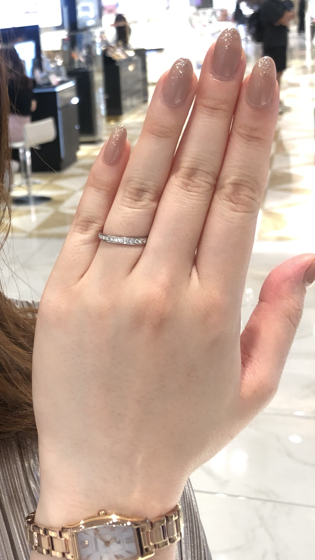 ハーフエターナルリング
着け心地もよく、ゴージャス感もあった