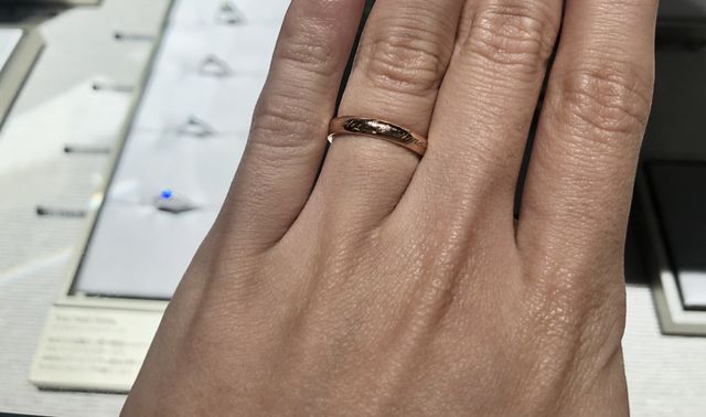 文字入りの指輪