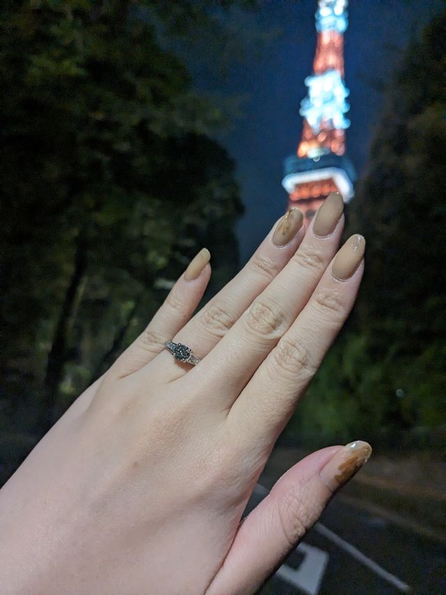 東京タワーと撮りました