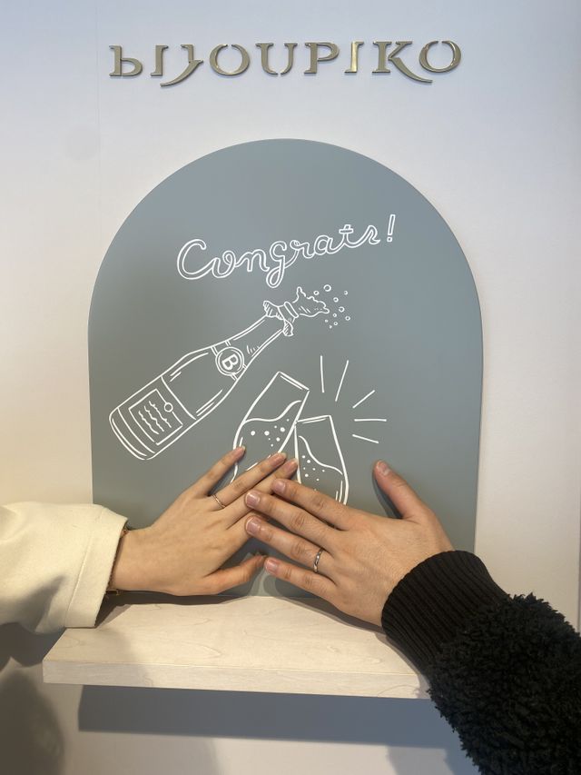 様々なこだわりが詰まった素敵なリングができました！
