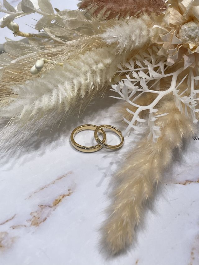 2人の名前を刻印しました！