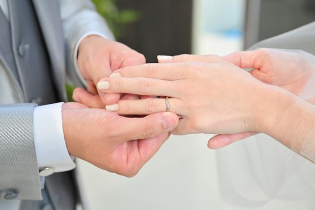 挙式の時の写真です
とってもシンプルで可愛いです