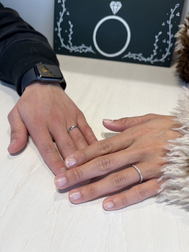 受け取り時、1番に定員さんが撮って下さいました。