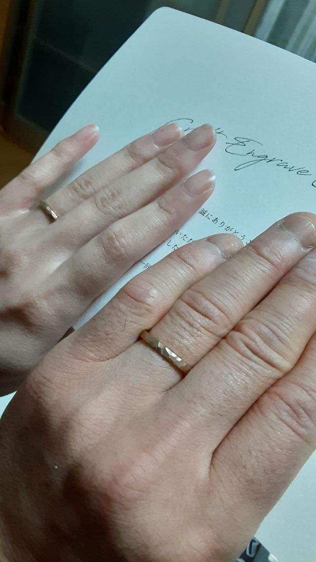 CRAFY川越で手作りさせていただきました。ピンクゴールド！