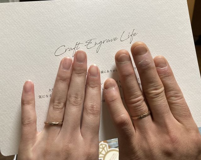 届いた日、嬉しくってすぐつけた時の一枚です！