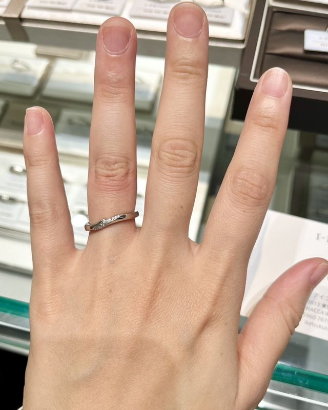 試着時の写真です。
これに決めました！