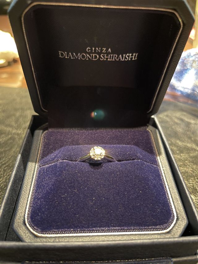 ケースに入っている指輪です