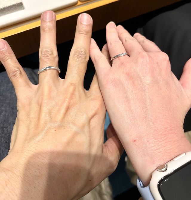 お互いが納得するデザイン♪
より指が綺麗に見えます！