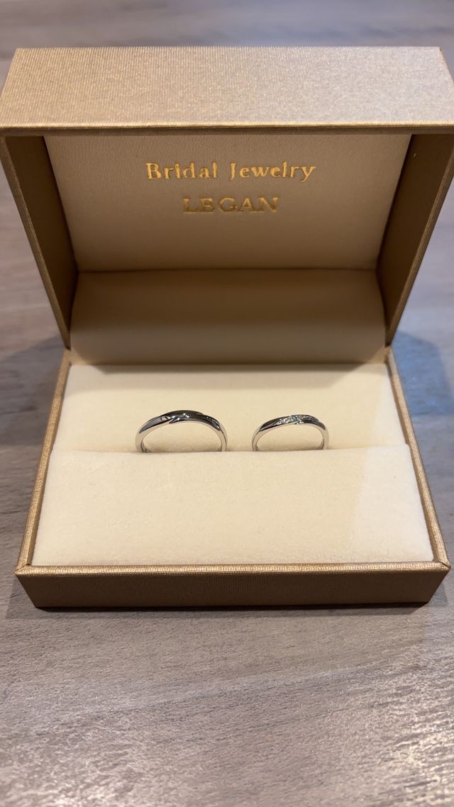 夫婦共にすごく気に入った指輪になりました。