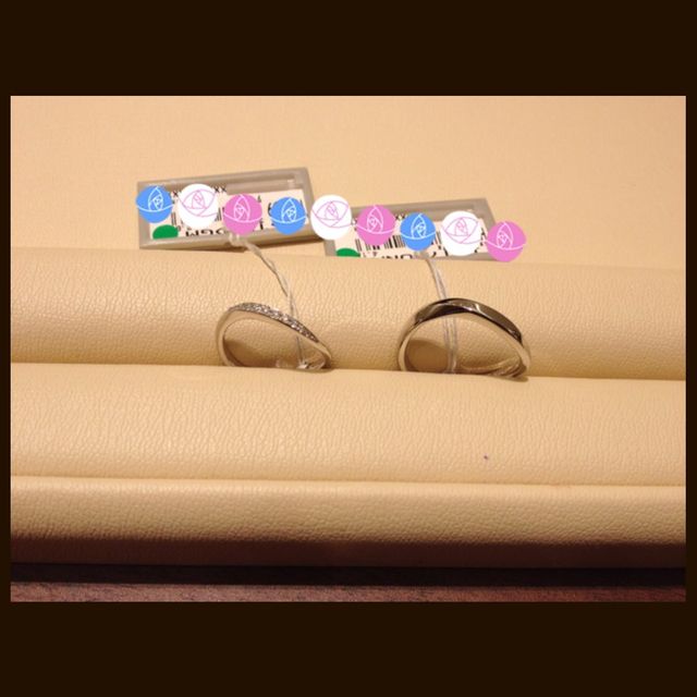 予約時に用意して頂いたリング