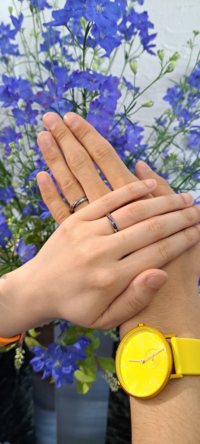 受け取り時に店舗で撮っていただきました。