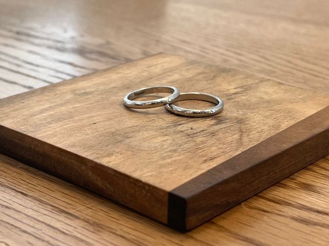 お互いにお互いの指輪を作りました。